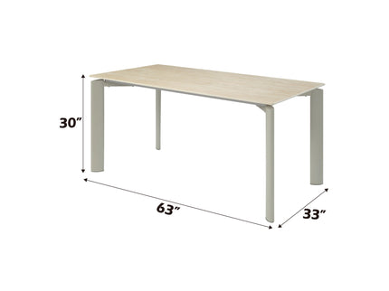 Ingram - Ceramic Top Dining Table - Light Gray