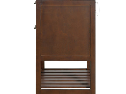 Modern Bathroom Vanity With Integrated Sink, Cabinet With 1 Deep Drawer And 1 Tip-Out Drawer
