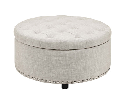 Tufted Storage Ottoman With Upholstery