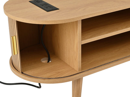 TV Stand & Coffee Table Set With Charging Station