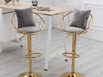 Unique Design Bar Chair, 360 Degree Rotation, Adjustable Height, Suitable For Dining Room And Bar