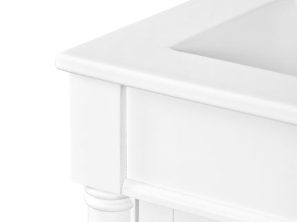 Bathroom Vanity With Top Sink, 2 Tier Storage Cabinet