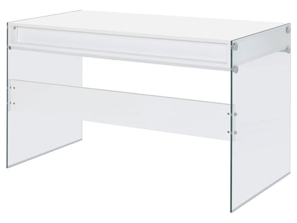 Barretta - 2 Drawer Writing Desk - Gloss White