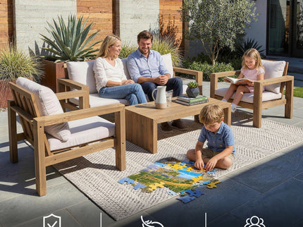 4 Piece Patio Sofa Set