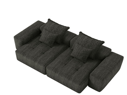 Modern Oversized Diy Combination Modular Sectional Sofa With Pillows