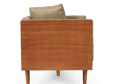Retro Modern Loveseat With Button Tufted Upholstery