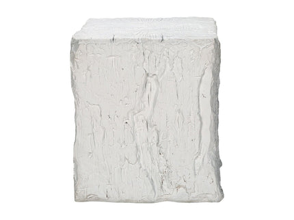 Square Accent Table, Indoor Outdoor - White