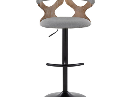 Gardenia - Contemporary Adjustable Barstool & Swivel With Rounded T Footrest (Set of 2)