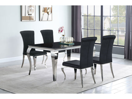 Dining Table - Black / Silver