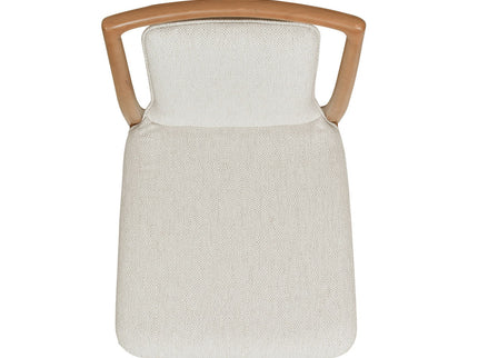 Scandi - Upholstered Dining Chair, Stain Resistant High (Set of 2) - Natural Light Brown / White Pepper