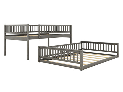 Bunk Bed With Ladder And Guardrails