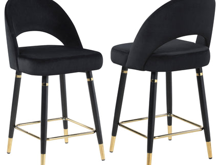 Open Back Counter Height Stools (Set of 2)