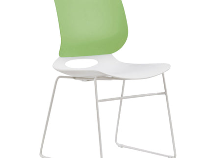 Ergonomic Backrest Stacking Chairs (Set of 4)