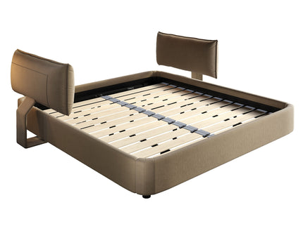 Cloud Bed Frame With Oversized Padded Movable Headboard