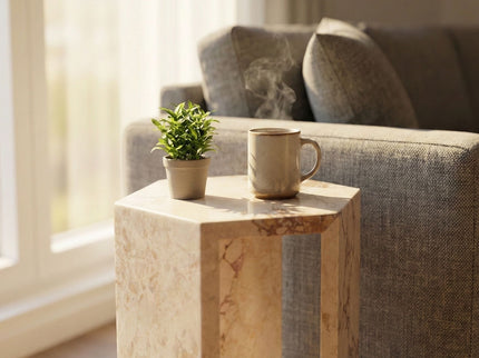 Modern Minimalist Hexagon Side Table