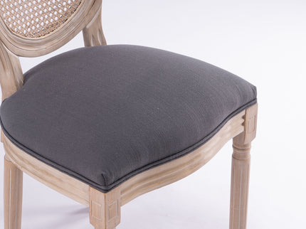 French Country Dining Chairs & Round Back (Set of 2)