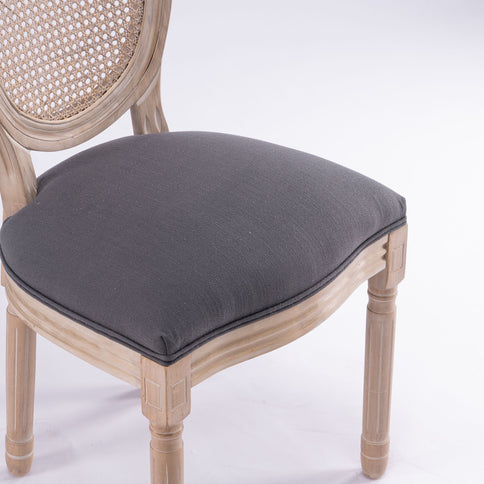 French Country Dining Chairs & Round Back (Set of 2)