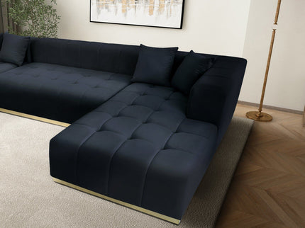 Nolan - U-Shape Corner Sofa - Black