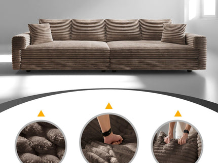 Modern Comfy Upholstered Sofa Cloud Couch & Deep Seat Couches