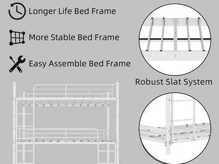 Triple Frame Bed With Built In Ladder