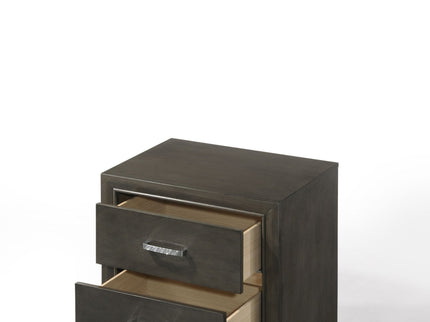 Carine II - Nightstand - Gray