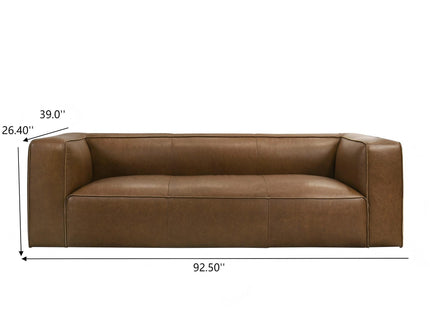 Colton - Sofa With Corner Blocked Frame - Tan