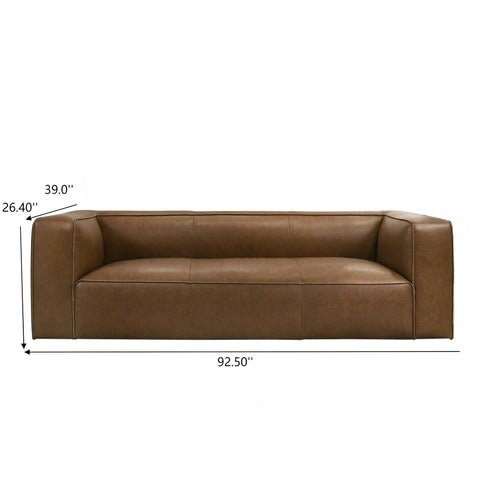 Colton - Sofa With Corner Blocked Frame - Tan
