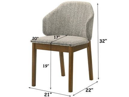 Oleia - Side Chair (Set of 2) - Multi / Walnut