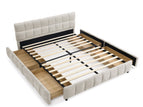 Beige / Queen / 4 Drawers