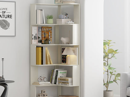 L-Shaped Corner Bookshelf