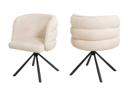 270 Degree Swivel Upholstered Desk Chairs (Set of 2)
