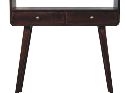 Solid Wood Curved Console Table