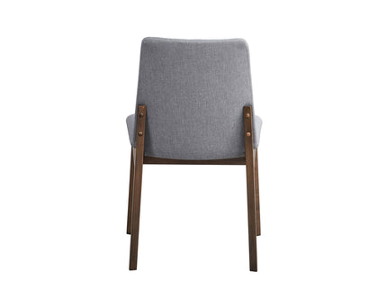 Kaela - 7 Pieces Dining Room Set - Walnut / Light Gray