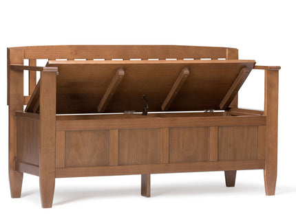 Brooklyn - Entryway Storage Bench - Medium Saddle Brown