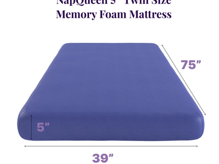 5" Memory Foam Mattress With Responsive Support And Breathable Cover