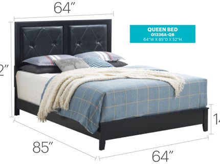 Padded Headboard Bed