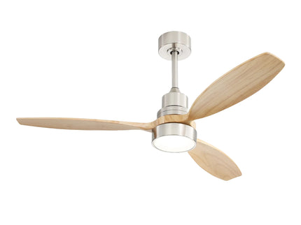 52" Integrated LED Ceiling Fan With Remote Control And Blades For Living Room