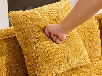 Curved Compressed Sofa, Nordic-Style Design For Living Room