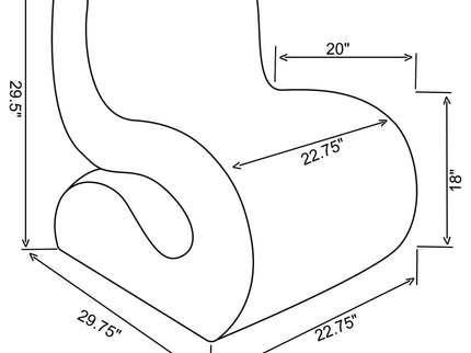 Austin - Armless Curved Chair
