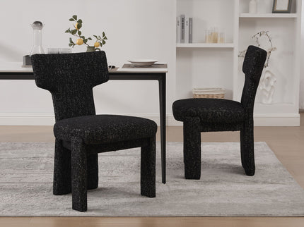 Armless Curved Back Accent Chairs