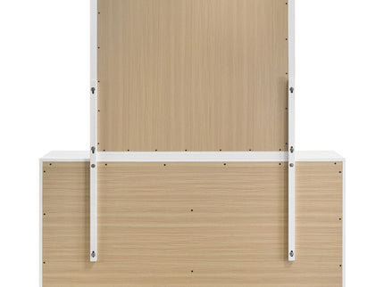 Lauryn - 6 Drawer Dresser With Mirror - Gloss White