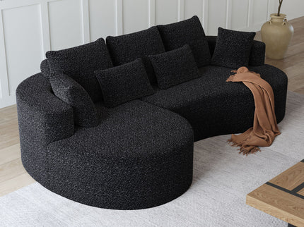 Curved Oversized Sectional Sofa With Extra Deep Seat