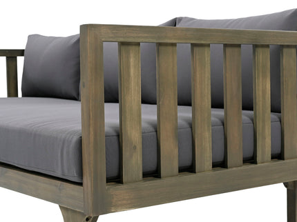 Claremont - 3 Seater Daybed Teak Acacia Wood Water Resistant Cushions