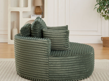 Modern Single Sofa With Backrest Pillow For Living Room
