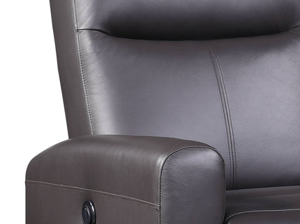 Blane - Top Grain Leather Match Power Motion Recliner - Brown