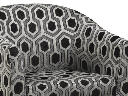Barrel Back Accent Chair - Gray