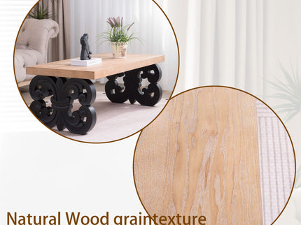 Ornate Scroll Base Coffee Table