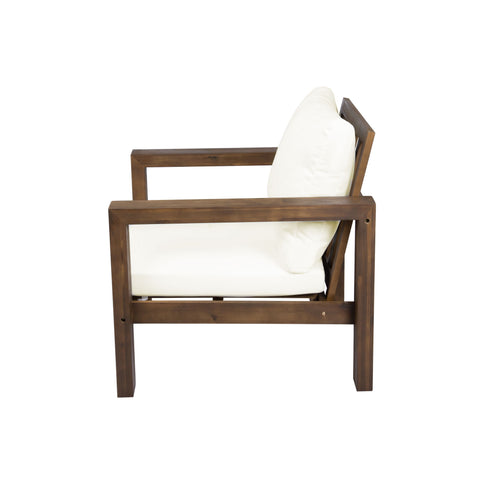 Stylish Outdoor Chair Set With Cushions For Garden (Set of 2)