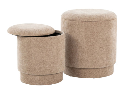 Marla - Upholste Contemporary Ottoman Set