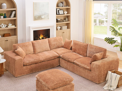 Sectional Sofa With Moveable Ottoman
